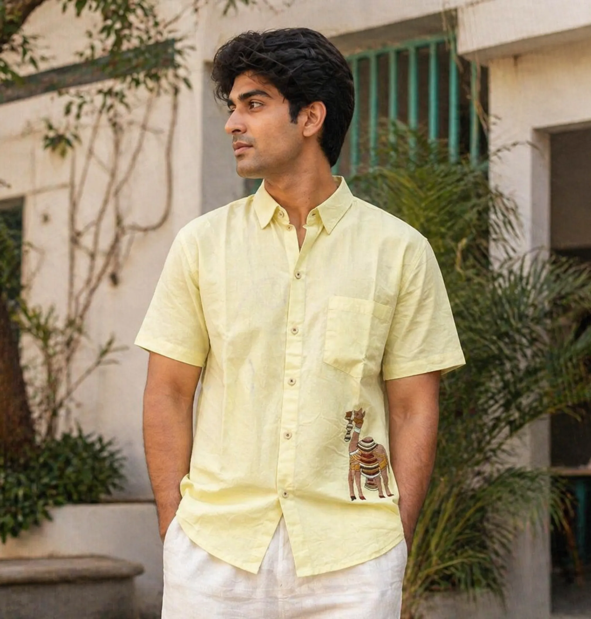 Menagerie Shirt · Yellow
